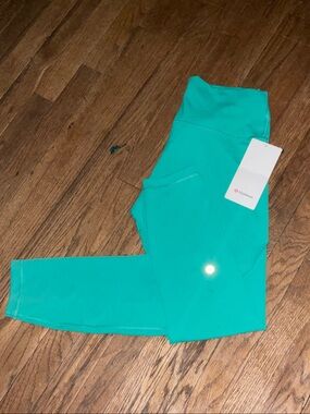 lululemon athletica turquoise athletic leggings